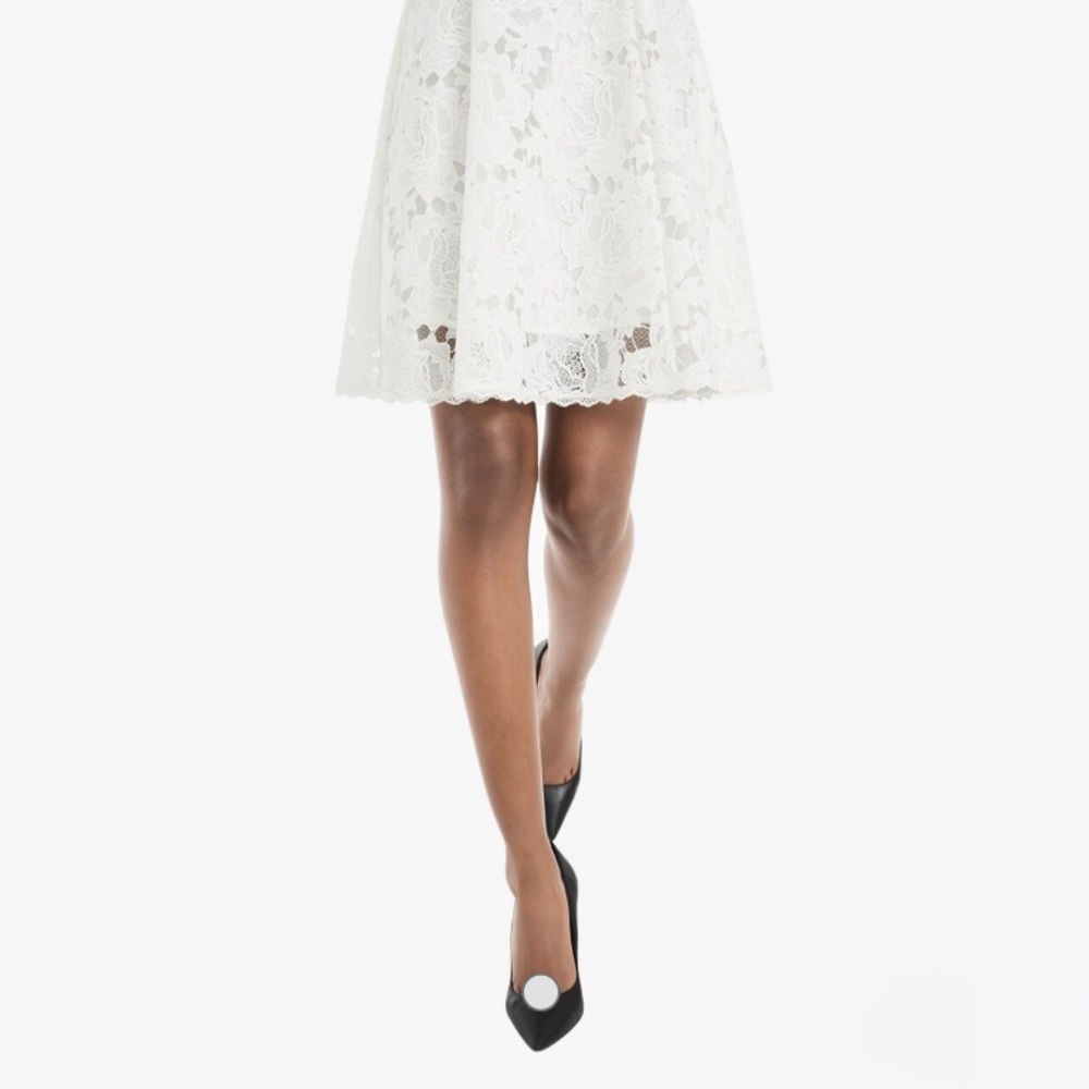 White House Black Market Lace Fit & Flare Dress - 10 - Picture 13 of 15